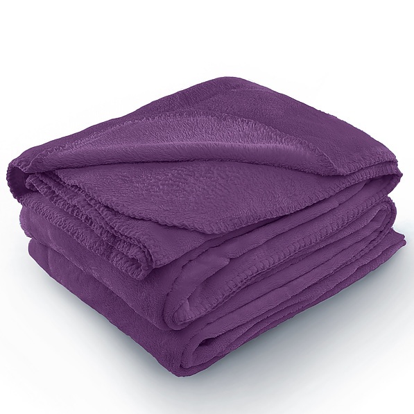 Koc z mikrofibry TYLER VIOLET FIOLETOWY 220 x 240 cm