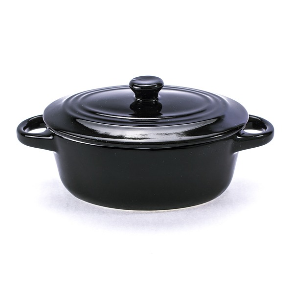 Kokilka / Naczynie do zapiekania ceramiczne AXENTIA MINI CZARNE 0,25 l