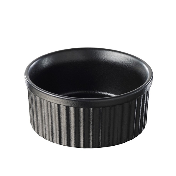 REVOL Miniatures 170 ml czarne – kokilka / naczynie do zapiekania porcelanowe