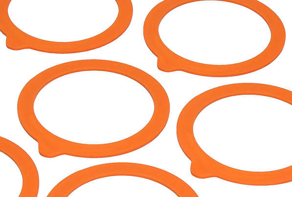 KILNER Standard 7 cm 6 szt. pomarańczowe – gumki do weków gumowe