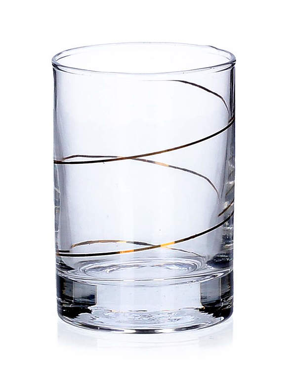 Komplet 6 szklanek GLASMARK SPIRALA ZŁOTA 150 ml