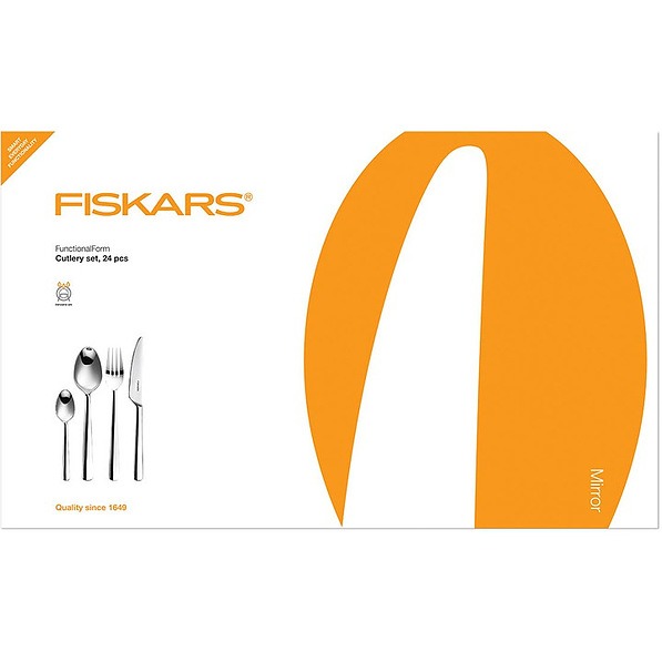 FISKARS Functional Form Palazzo 24 el. - komplet sztućców na 6 osób ze stali nierdzewnej