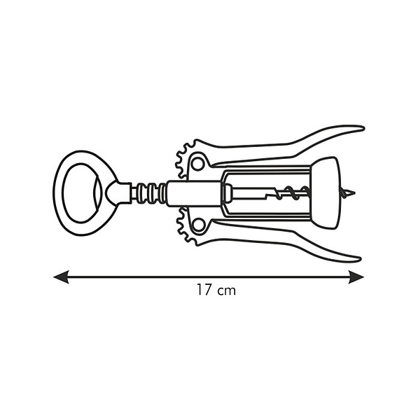 TESCOMA Presto - korkociąg / otwieracz do wina ze stali nierdzewnej