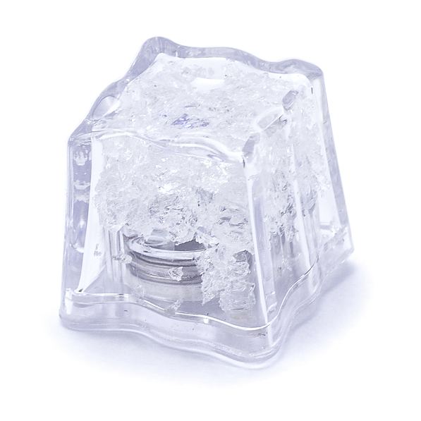 Kostka lodu plastikowa świecąca do drinków wielokrotnego użytku LED I