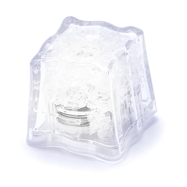 Kostka lodu plastikowa świecąca do drinków wielokrotnego użytku LED I