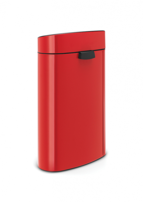 BRABANTIA Touch Bin 40 l czerwony - kosz na śmieci ze stali nierdzewnej