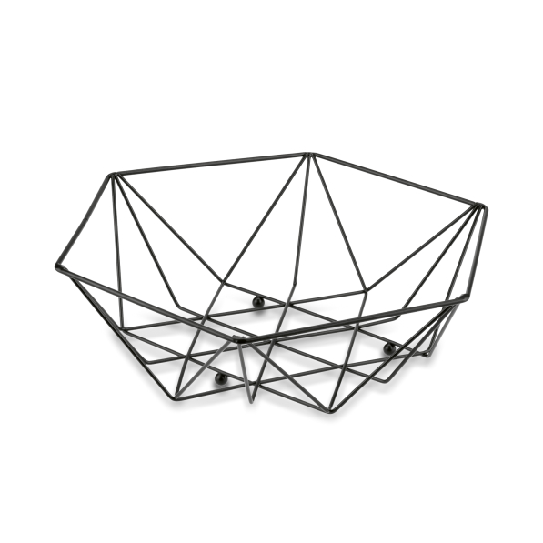 Kosz na owoce druciany metalowy TADAR DECO 26,5 x 23,5 cm