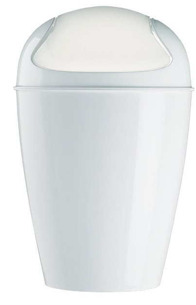 KOZIOL Del XS 2 l biały - kosz na śmieci do łazienki plastikowy