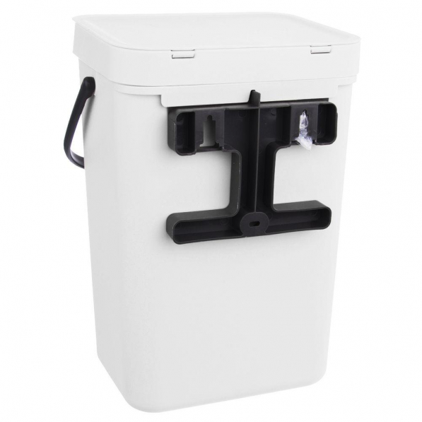 Kosz na śmieci plastikowy RUBBISH BIN WHITE 10 l