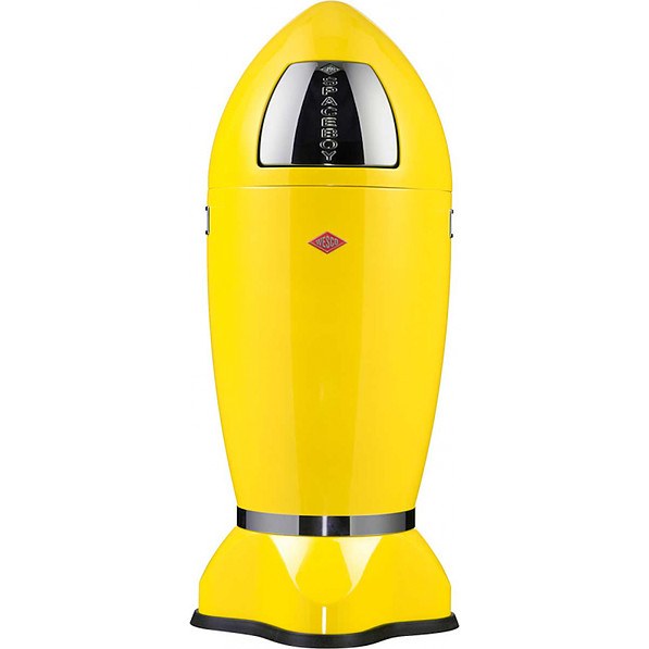 WESCO Space Boy 35 l żółty - kosz na śmieci stalowy