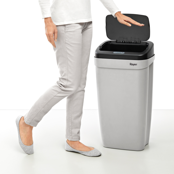Kosz na śmieci z czujnikiem otwierania plastikowy RAYEN 30 l