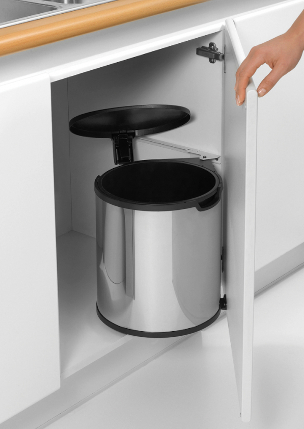 BRABANTIA De luxe 15 l - kosz na śmieci ze stali nierdzewnej