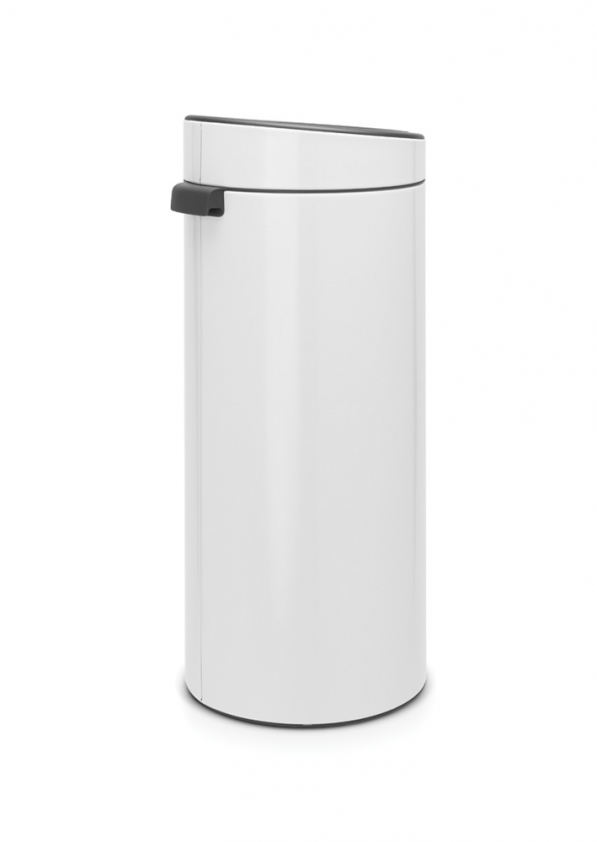 BRABANTIA Touch Bin 30 l biały - kosz na śmieci ze stali nierdzewnej