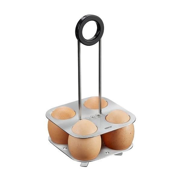 GEFU Brunch 4 szt. - koszyczek do gotowania jajek stalowy