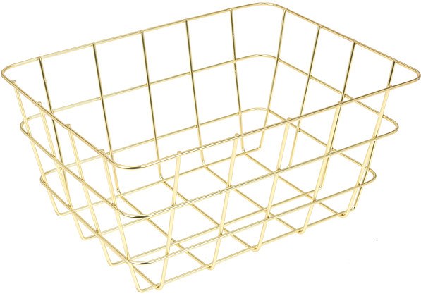 Koszyk 18x24xh12cm metalowy złoty