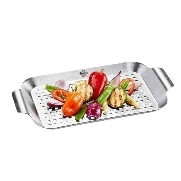 GEFU BBQ Perfo 33 x 18,7 cm - taca na grilla stalowa