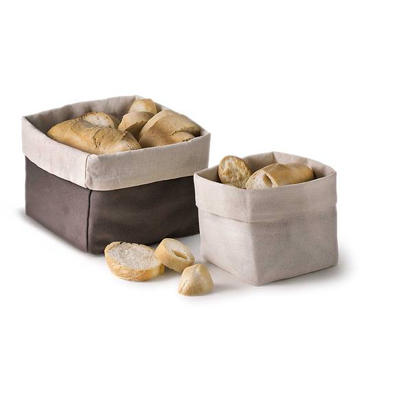 Koszyk na chleb i pieczywo bawełniany ABERT BREAD ECRU 12,5 x 12,5 cm