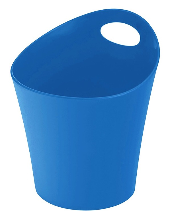 KOZIOL Potichelli L niebieski 21 x 19,5 cm - koszyk do przechowywania plastikowy