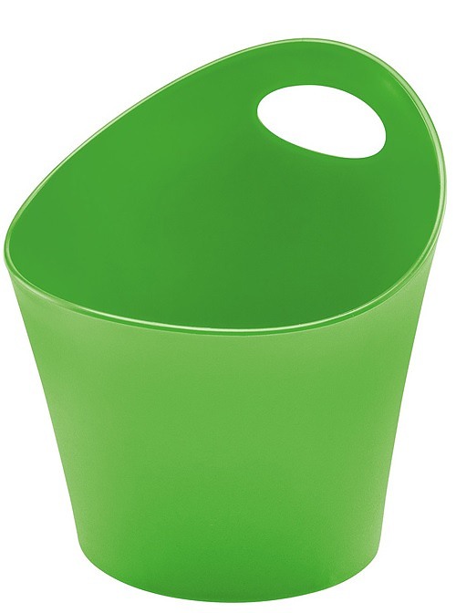 KOZIOL Potichelli M zielony 16,2 x 15 cm - koszyk do przechowywania plastikowy