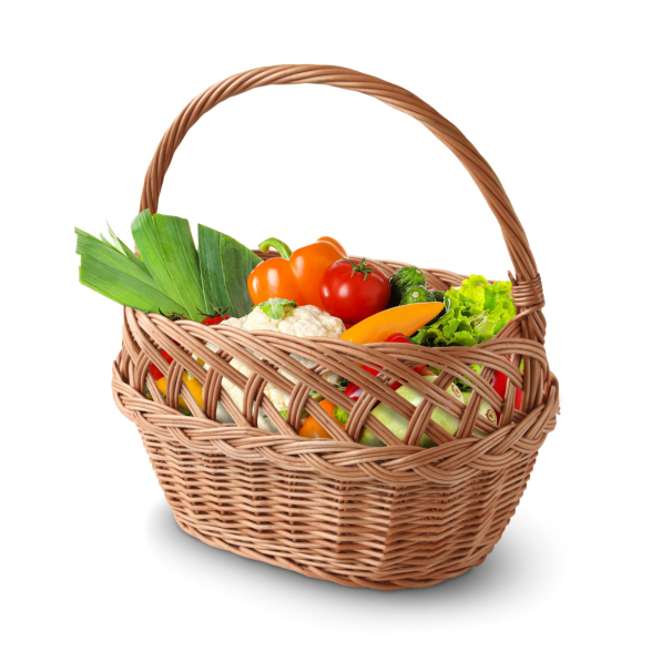 Koszyk na zakupy wiklinowy WNUK 34 cm