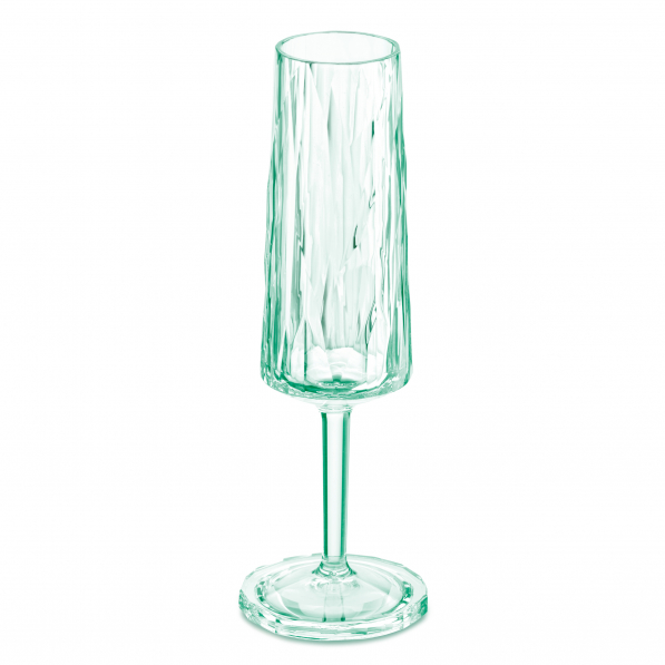 KOZIOL Club 100 ml zielony - kieliszek do szampana plastikowy