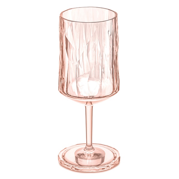 KOZIOL Club 350 ml różowy - kieliszek do wina plastikowy