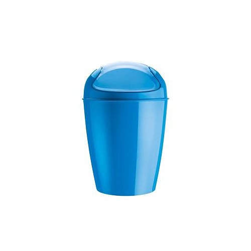 KOZIOL Del XS 2 l niebieski - kosz na śmieci do łazienki plastikowy