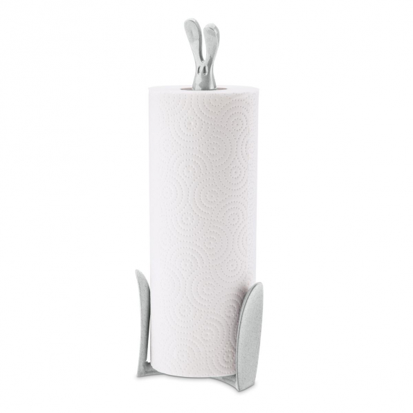 KOZIOL Roger 33,4 cm szary - stojak na ręczniki papierowe plastikowy