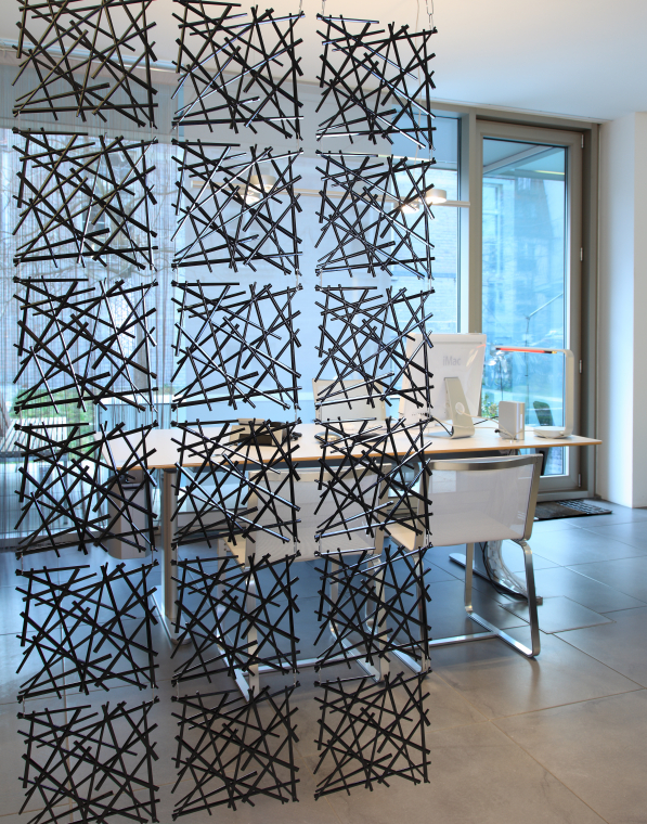 KOZIOL Silk granatowy - panel dekoracyjny plastikowy na ścianę