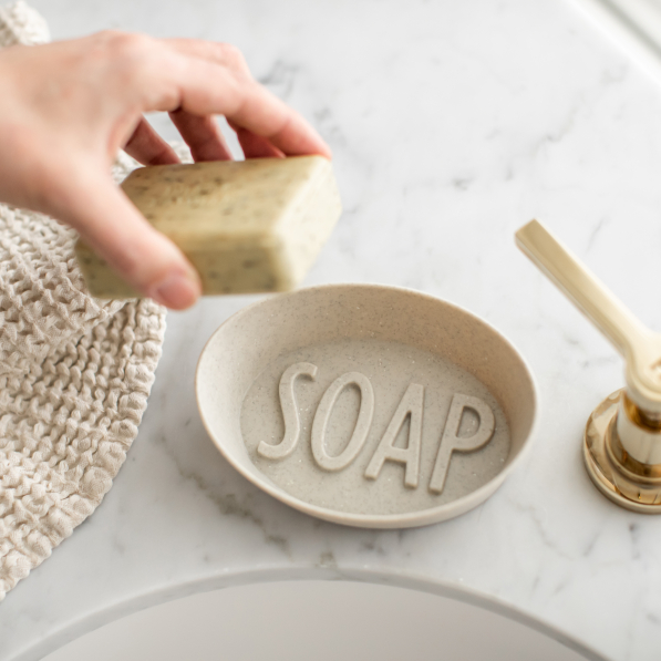 KOZIOL Soap Organic beżowa - mydelniczka plastikowa