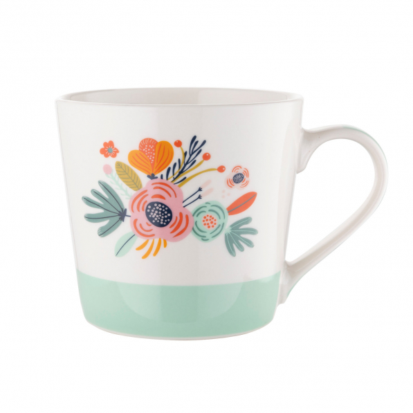 Kubek ceramiczny FLORINA MIX WZORÓW 400 ml