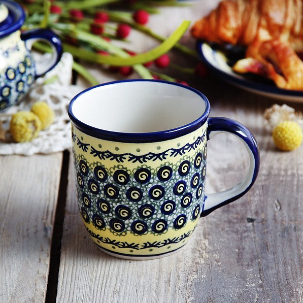 BOLESŁAWIEC GU-1105 DEK. DU1 350 ml - kubek ceramiczny
