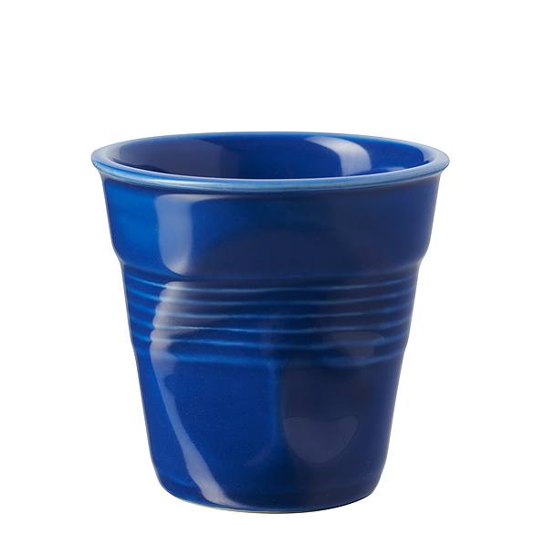 REVOL Froisses 80 ml niebieski – kubek do espresso porcelanowy