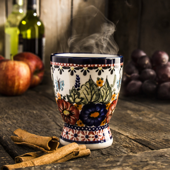 Kubek do grzanego wina Ceramika Bolesławiec 150 ml - dek. 149 ART. (drugi gatunek)