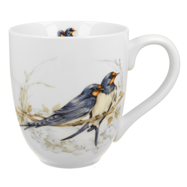 Kubek duży porcelanowy DUO ANIMALS PTASI ŚWIAT JASKÓŁKI 1000 ml
