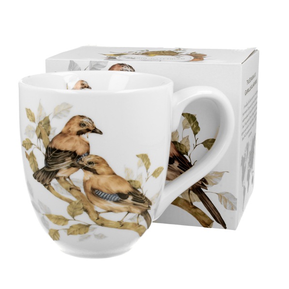 Kubek duży porcelanowy DUO ANIMALS PTASI ŚWIAT SÓJKI ZWYCZAJNE 1000 ml