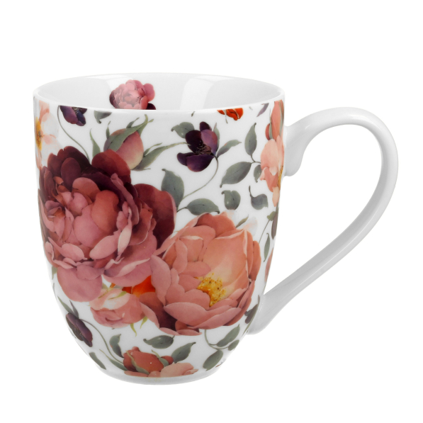 Kubek duży porcelanowy DUO THE SECRET GARDEN SPRING ROSES WHITE 1000 ml