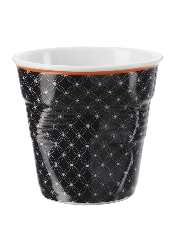 REVOL Froisses Livia 80 ml czarny - kubek do espresso porcelanowy