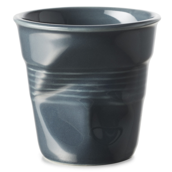 REVOL Froisses Graphite 80 ml - kubek porcelanowy