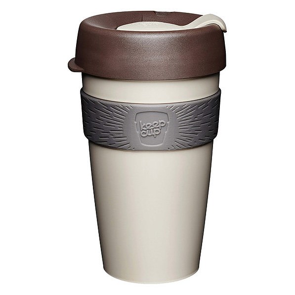 KEEPCUP Original Natural 454 ml beżowy - kubek plastikowy z pokrywką