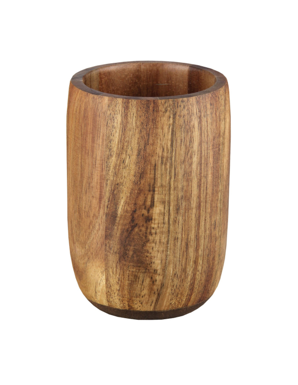 Kubek na szczoteczki do zębów drewniany KLEINE WOLKE MADERA