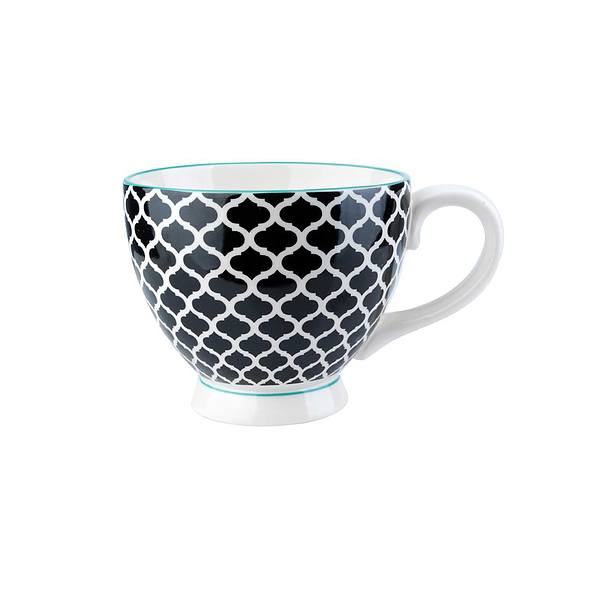 Filiżanka do kawy i herbaty porcelanowa MAROCCO HAKIM BIAŁA 450 ml