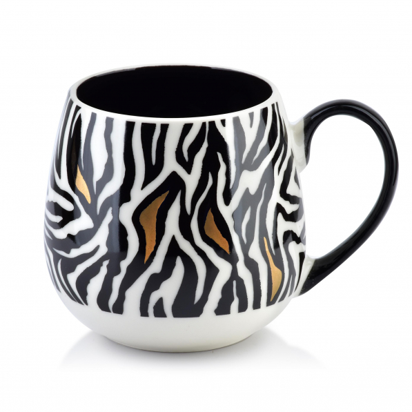 Kubek porcelanowy AFFEK DESIGN WILD CZARNO-BIAŁY 400 ml