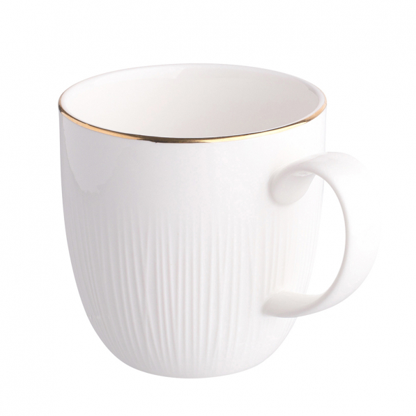 Kubek porcelanowy ALESSIA ZŁOTA LINIA 280 ml