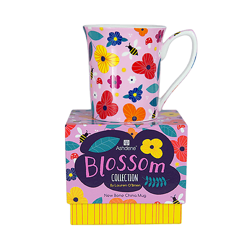 Kubek porcelanowy ASHDENE BLOSSOM PEŁNIA LATA PSZCZOŁA RÓŻOWY 250 ml