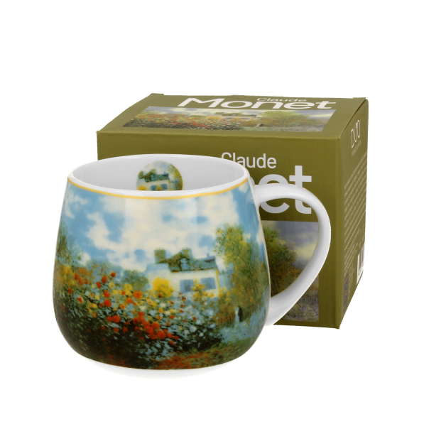 Kubek porcelanowy baryłka DUO ART GALLERY THE GARDEN AT ARGENTEUIL BY C. MONET 430 ml