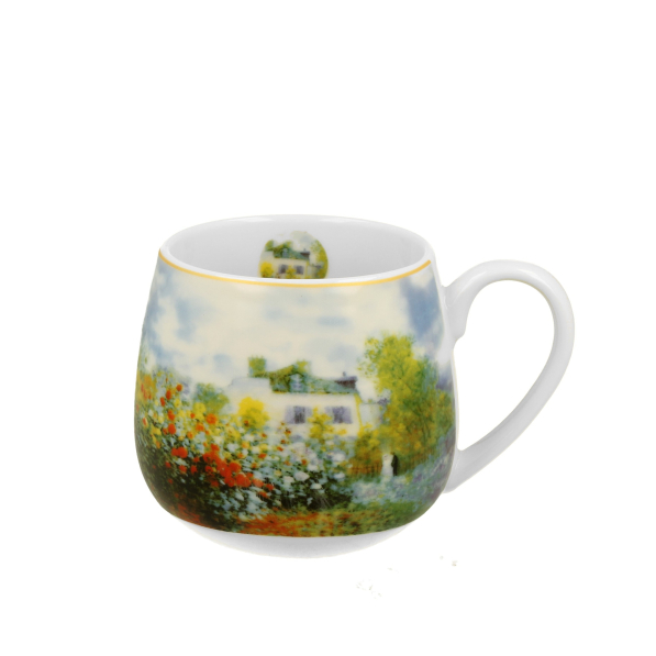 Kubek porcelanowy baryłka DUO ART GALLERY THE GARDEN AT ARGENTEUIL BY C. MONET 430 ml