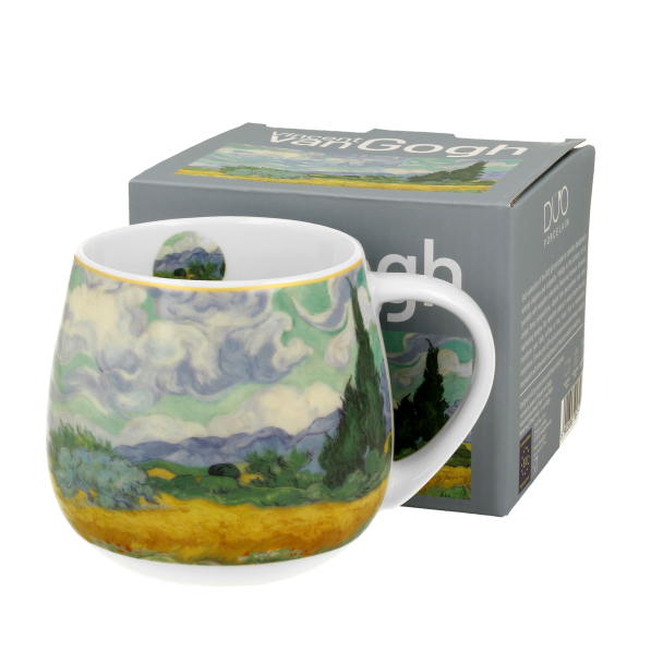 Kubek porcelanowy baryłka DUO ART GALLERY WHEAT FIELD BY V. VAN GOGH 430 ml