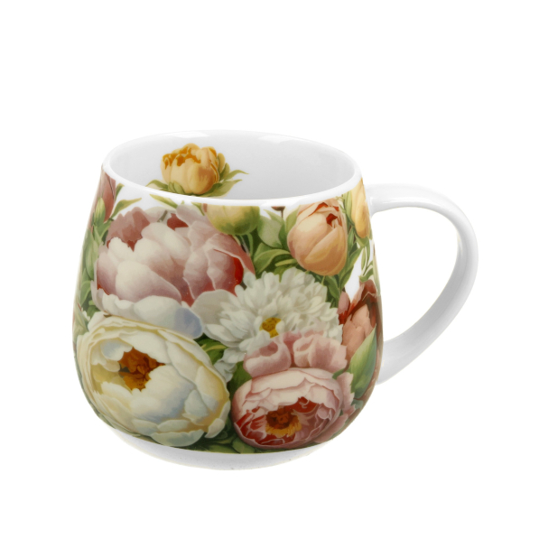 Kubek porcelanowy baryłka DUO FIVE O'CLOCK PIWONIE 430 ml