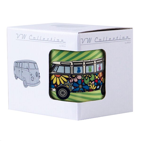 Kubek porcelanowy VOLKSWAGEN COLLECTION BY BRISA LOVE BUS ZIELONY 370 ml